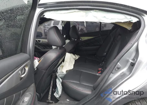 2019 Infiniti Q50 3.0T Red Sport 400 z USA, uszkodzony, nr VIN JN1FV7AR9KM760766